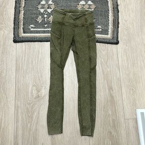 lululemon Fast n Free Acid Wash Leggings